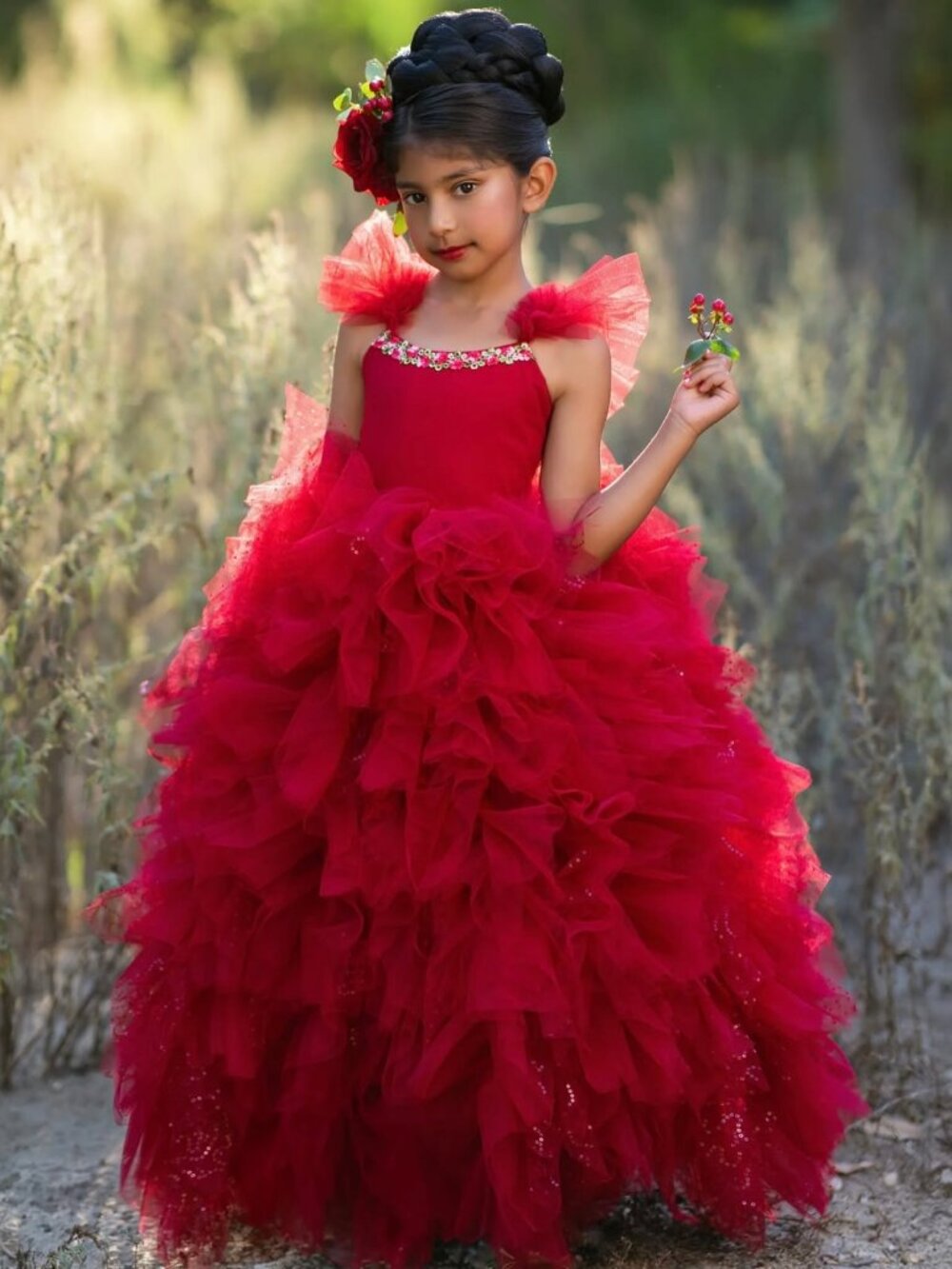 Dollcake Love you Bunches Red Frock dress size 4
